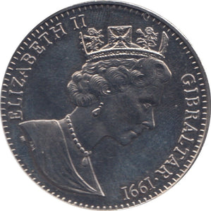 1991 ONE CROWN 10TH WEDDING ANNIVERSARY - WORLD COINS - Cambridgeshire Coins