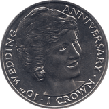 1991 ONE CROWN GIBRALTAR F470 - WORLD COINS - Cambridgeshire Coins