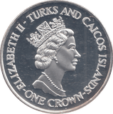 1991 ONE CROWN ROYAL BIRTHDAYS SILVER PROOF - WORLD COINS - Cambridgeshire Coins