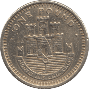 1991 ONE POUND GIBRALTAR - WORLD COINS - Cambridgeshire Coins