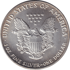 1991 SILVER ONE DOLLAR USA - SILVER WORLD COINS - Cambridgeshire Coins