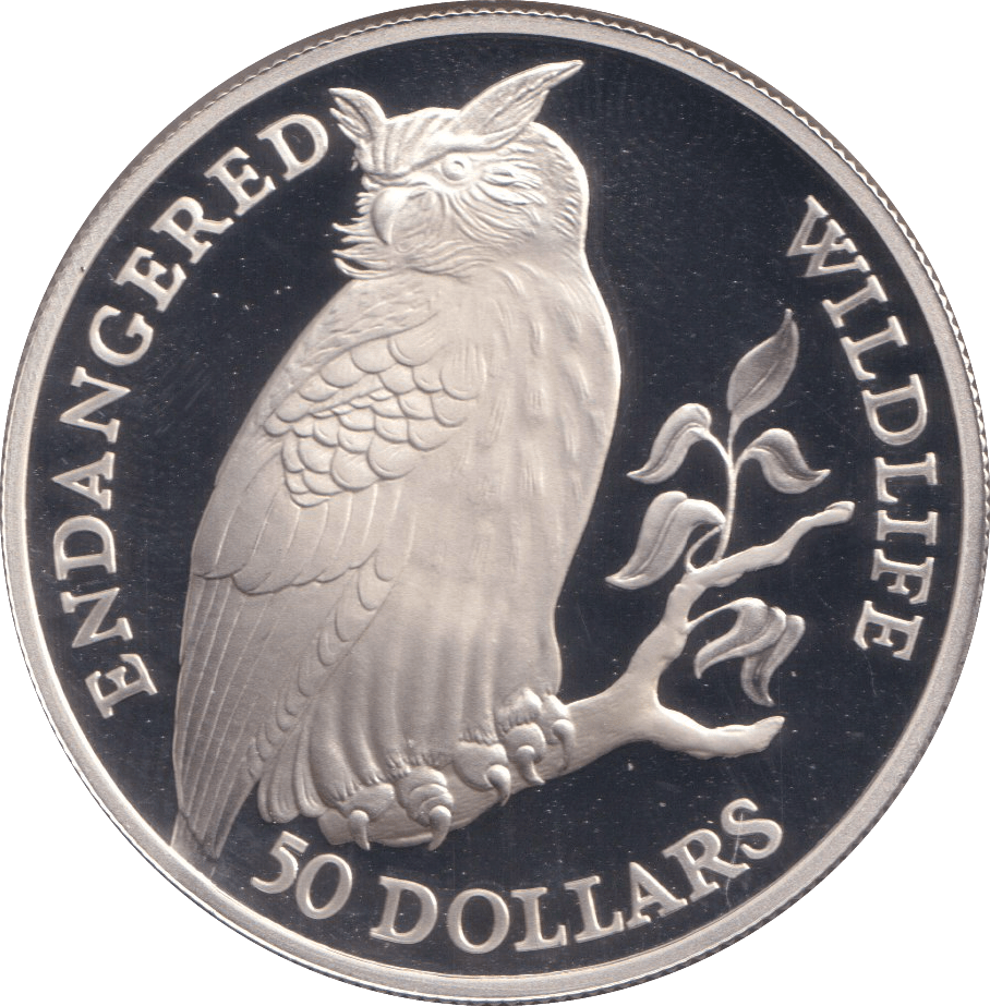 1991 SILVER PROOF 50 DOLLARS COOK ISLANDS - SILVER WORLD COINS - Cambridgeshire Coins