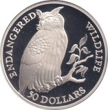 1991 SILVER PROOF 50 DOLLARS COOK ISLANDS - SILVER WORLD COINS - Cambridgeshire Coins