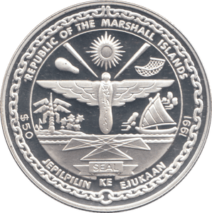 1991 SILVER PROOF 50 DOLLARS PEARL HARBOUR - SILVER WORLD COINS - Cambridgeshire Coins