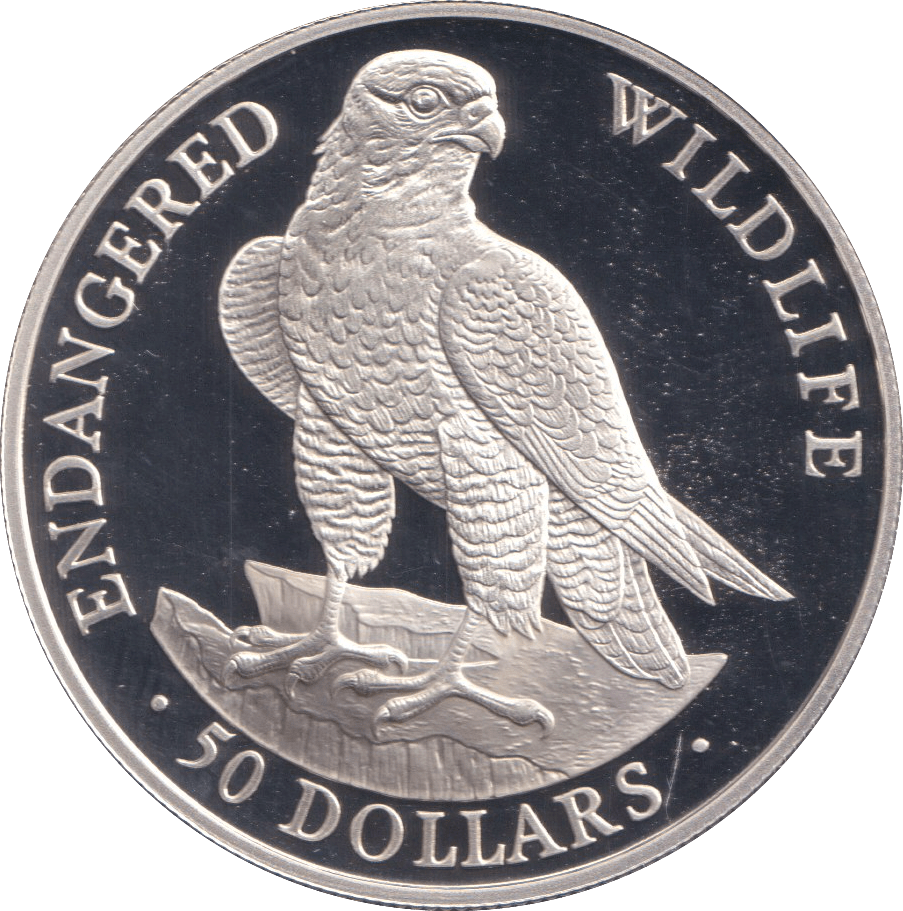 1991 SILVER PROOF FIFTY DOLLAR COOK ISLANDS - SILVER WORLD COINS - Cambridgeshire Coins