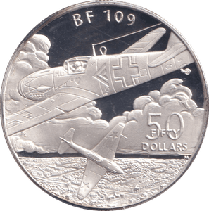 1991 SILVER PROOF FIFTY DOLLARS BF 109 - SILVER WORLD COINS - Cambridgeshire Coins