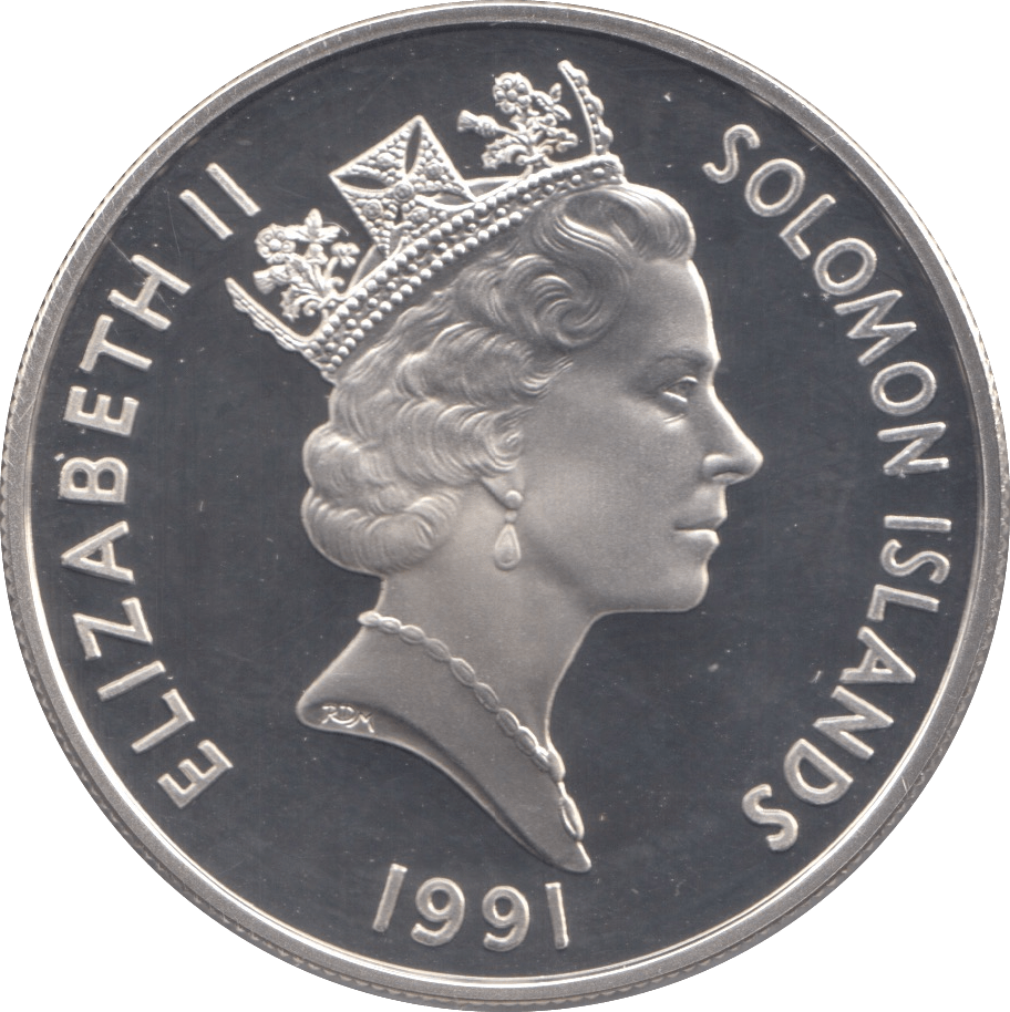 1991 SILVER PROOF ONE DOLLAR PEARL HARBOUR SOLOMON ISLANDS - SILVER WORLD COINS - Cambridgeshire Coins
