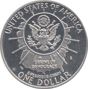 1991 USA SILVER PROOF DOLLAR - WORLD COINS - Cambridgeshire Coins