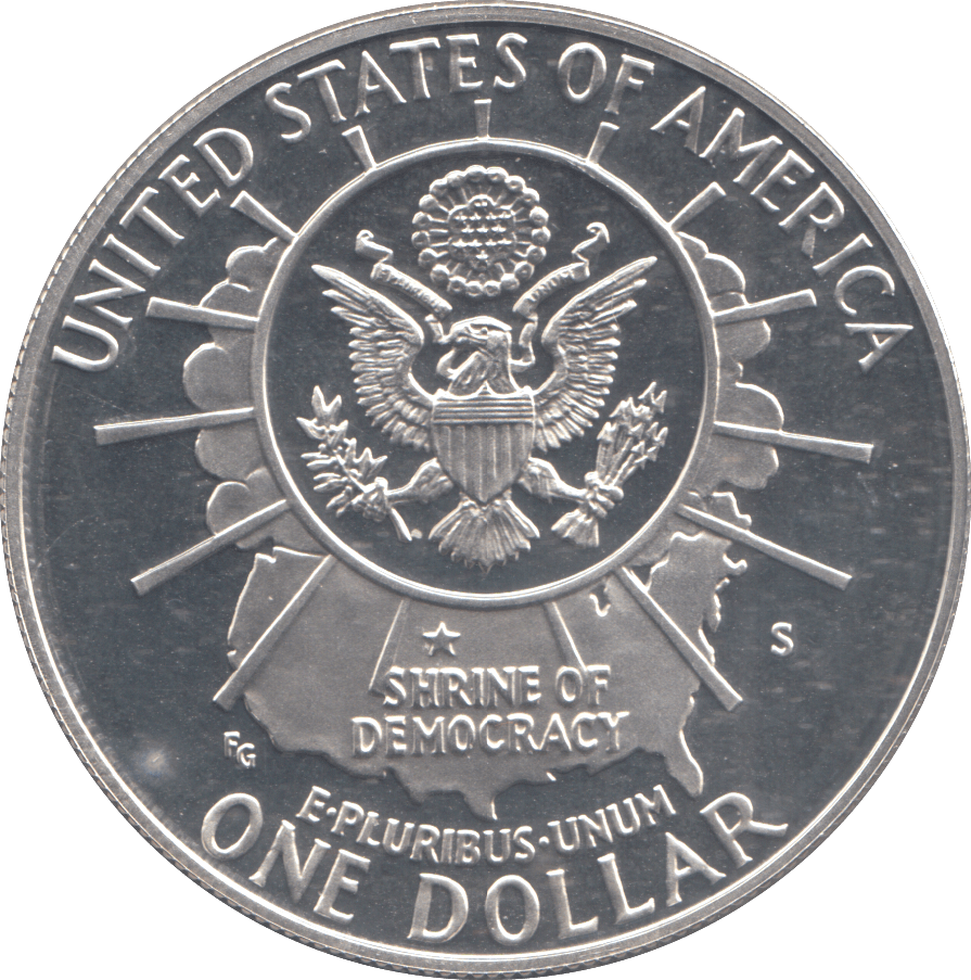1991 USA SILVER PROOF DOLLAR - WORLD COINS - Cambridgeshire Coins