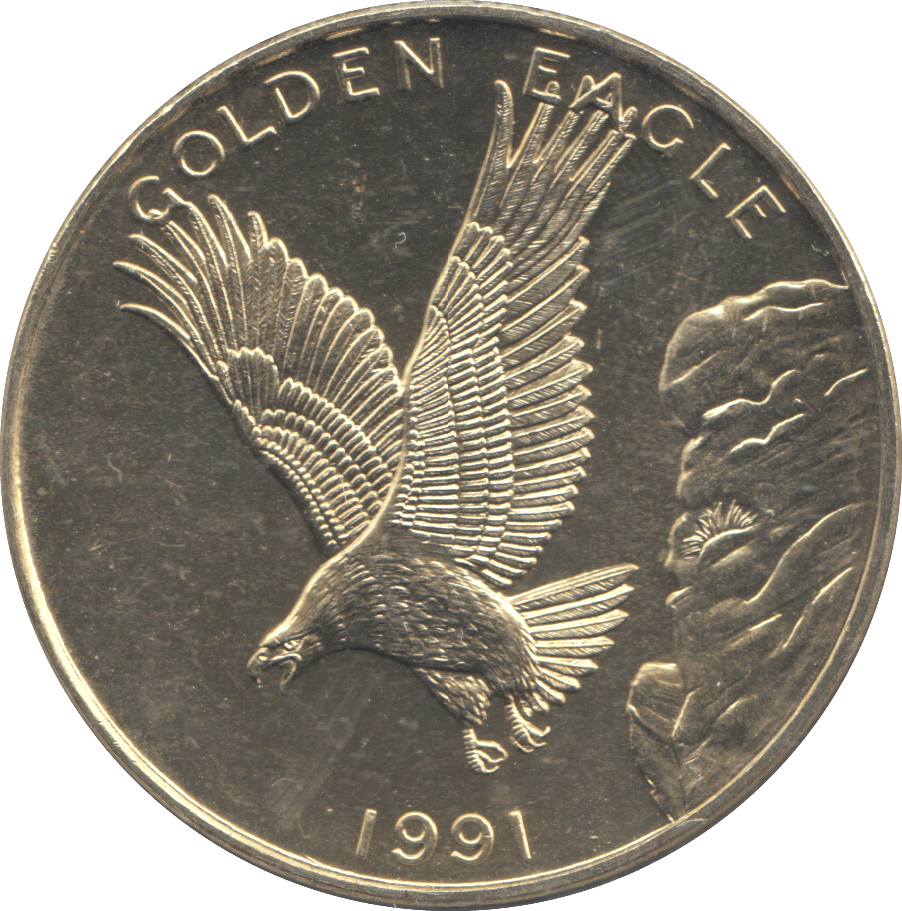 1991 WORLD SAVERS GOLDEN EAGLE MEDALLION - MEDALS & MEDALLIONS - Cambridgeshire Coins