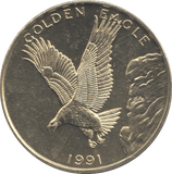 1991 WORLD SAVERS GOLDEN EAGLE MEDALLION - MEDALS & MEDALLIONS - Cambridgeshire Coins