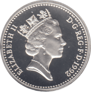 1992 £1 SILVER PROOF - £1 Silver Proof - Cambridgeshire Coins