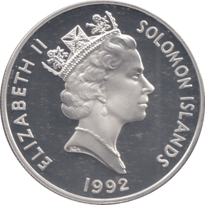 1992 10 DOLLARS CORONATION ANNIVERSARY OF THE QUEEN - WORLD COINS - Cambridgeshire Coins