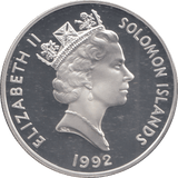 1992 10 DOLLARS CORONATION ANNIVERSARY OF THE QUEEN - WORLD COINS - Cambridgeshire Coins
