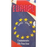 1992 1993 EUROPE BRILLIANT UNCIRCULATED 50P COINS 2 COIN PACK EEC COUNCIL RARE - 50p BU Pack - Cambridgeshire Coins