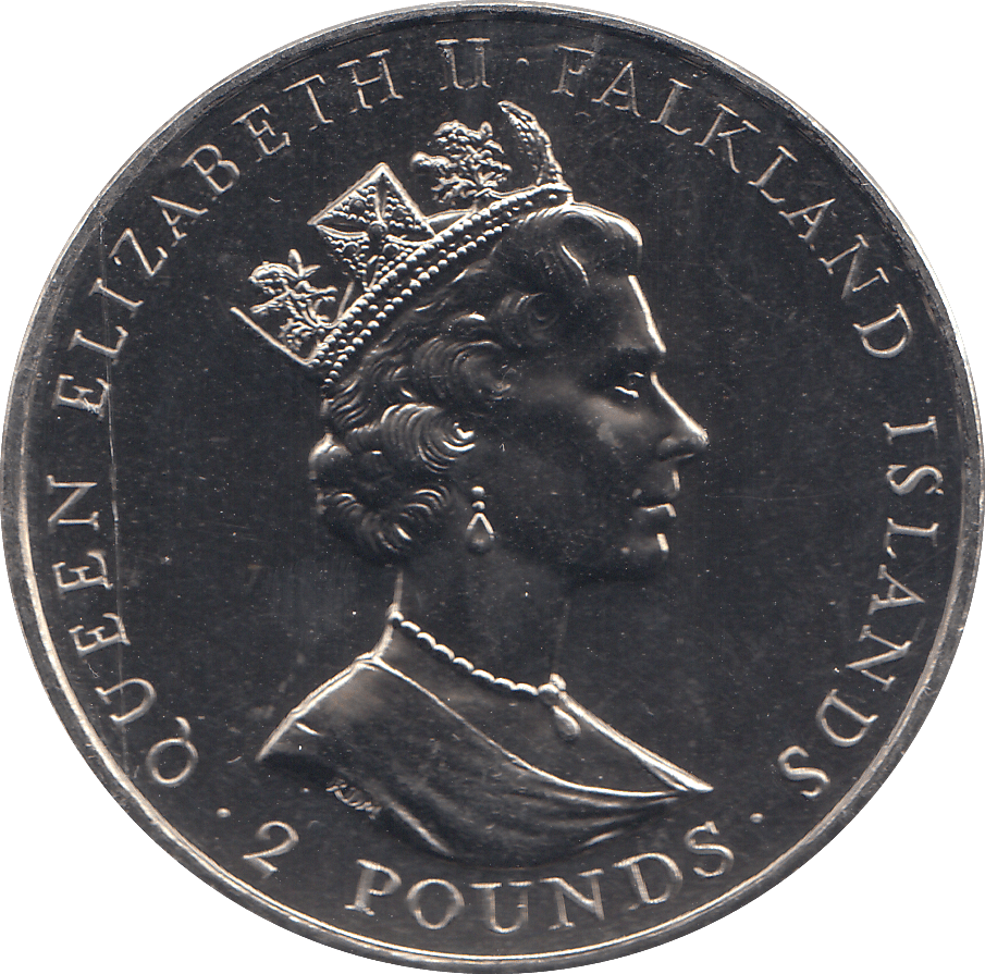 1992 2 POUNDS FALKLANDS ISLANDS HERITAGE YEAR ( BU ) - £2 BU - Cambridgeshire Coins