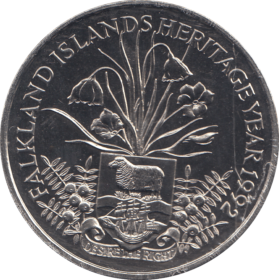 1992 2 POUNDS FALKLANDS ISLANDS HERITAGE YEAR ( BU ) - £2 BU - Cambridgeshire Coins
