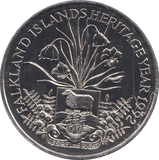 1992 2 POUNDS FALKLANDS ISLANDS HERITAGE YEAR ( BU ) - £2 BU - Cambridgeshire Coins