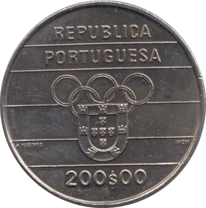 1992 200 ESCUDOS PORTUGAL - WORLD COINS - Cambridgeshire Coins