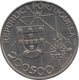 1992 200 ESCUDOS PORTUGAL - WORLD COINS - Cambridgeshire Coins