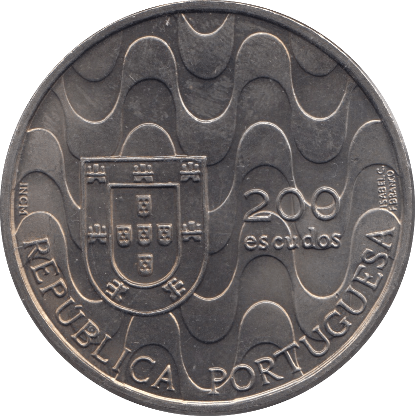1992 200 ESCUDOS PORTUGAL - WORLD COINS - Cambridgeshire Coins