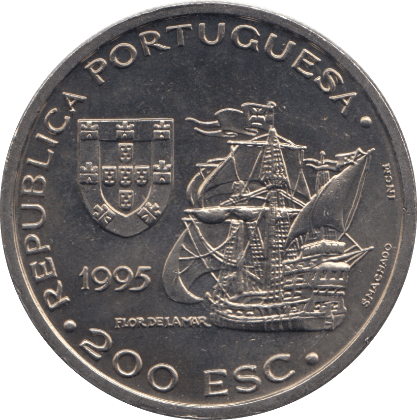 1992 200 ESCUDOS PORTUGAL - WORLD COINS - Cambridgeshire Coins