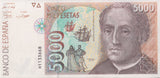 1992 5000 PESTAS BANKNOTE SPAIN REF-1622 - WORLD BANKNOTES - Cambridgeshire Coins
