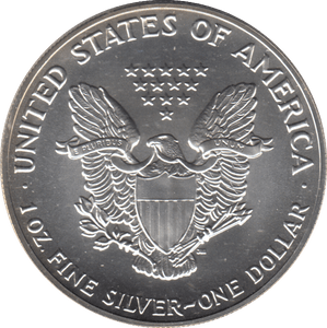 1992 AMERICAN EAGLE SILVER DOLLAR 1 OZ FINE SILVER - WORLD COINS - Cambridgeshire Coins