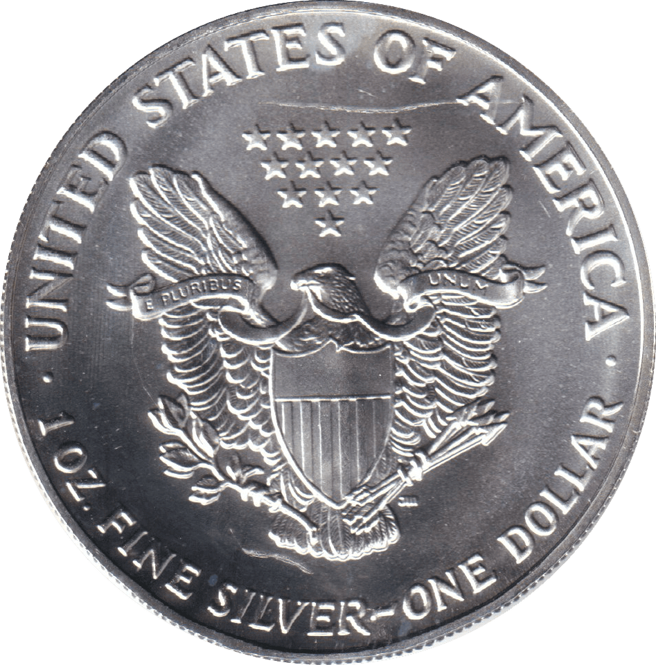 1992 AMERICAN EAGLE SILVER LIBERTY DOLLAR 1 OZ FINE SILVER USA - SILVER WORLD COINS - Cambridgeshire Coins