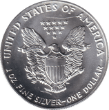 1992 AMERICAN EAGLE SILVER LIBERTY DOLLAR 1 OZ FINE SILVER USA - SILVER WORLD COINS - Cambridgeshire Coins