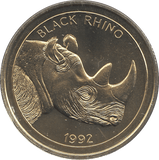 1992 BLACK RHINO WORLD SAVERS - £5 BU - Cambridgeshire Coins