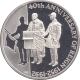 1992 FIFTY PENCE 40TH ANNIVERSARY OF REIGN - WORLD COINS - Cambridgeshire Coins