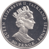 1992 FIFTY PENCE 40TH ANNIVERSARY OF REIGN - WORLD COINS - Cambridgeshire Coins
