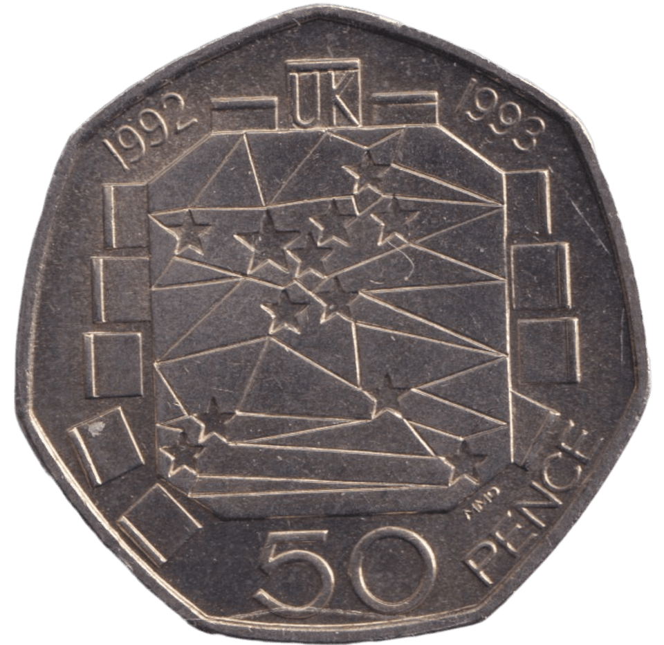 1992 FIFTY PENCE 50P CIRCULATED 1 - 50p BU - Cambridgeshire Coins
