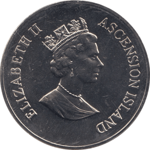 1992 FIFTY PENCE ASCENSION ISLANDS F310 - WORLD COINS - Cambridgeshire Coins