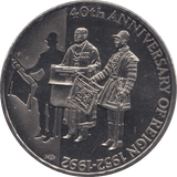 1992 FIFTY PENCE FALKLAND ISLANDS F558 - WORLD COINS - Cambridgeshire Coins