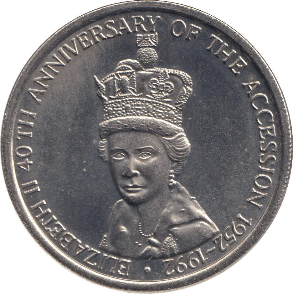 1992 FIVE CROWN TURKS AND CAICOS ISLANDS - WORLD COINS - Cambridgeshire Coins