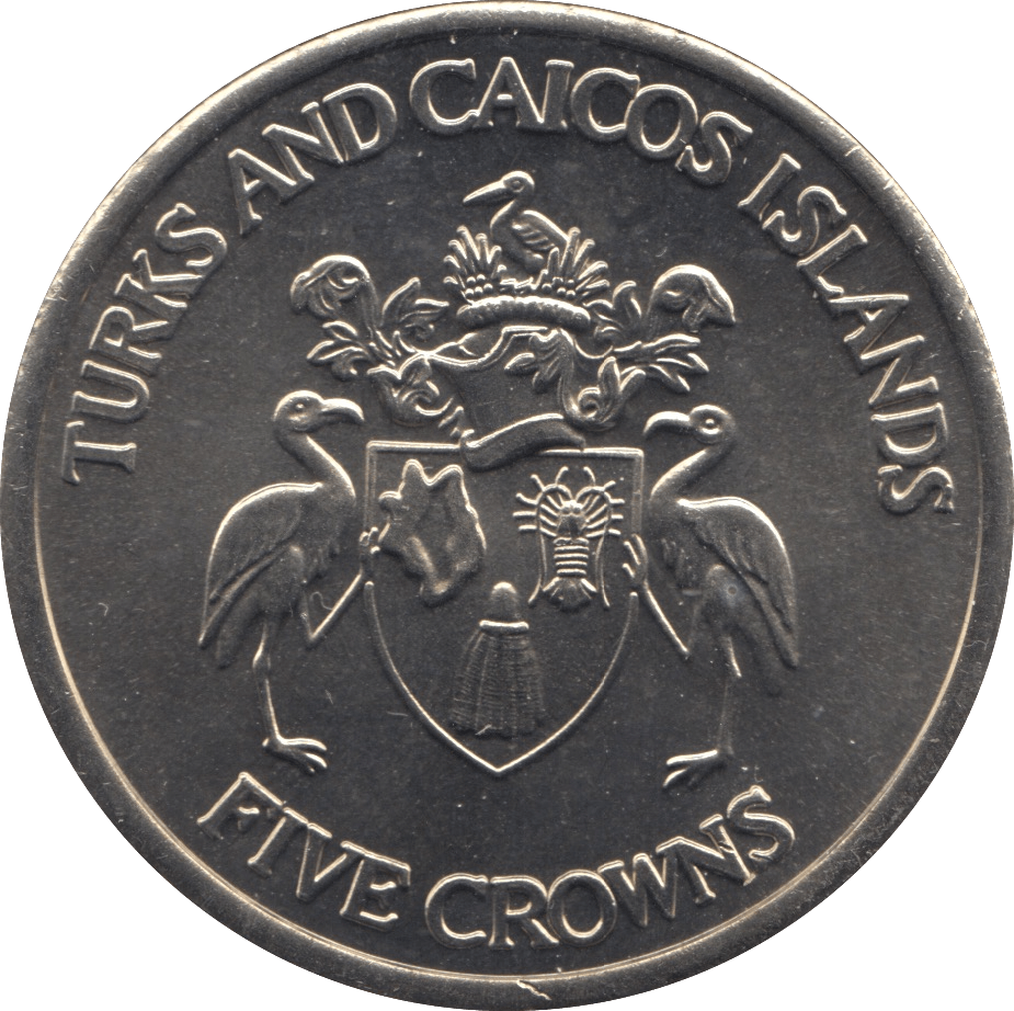 1992 FIVE CROWNS TURKS AND CAICOS ISLANDS F559 - WORLD COINS - Cambridgeshire Coins