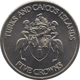 1992 FIVE CROWNS TURKS AND CAICOS ISLANDS F559 - WORLD COINS - Cambridgeshire Coins