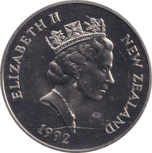 1992 FIVE DOLLAR NEW ZEALAND - WORLD COINS - Cambridgeshire Coins
