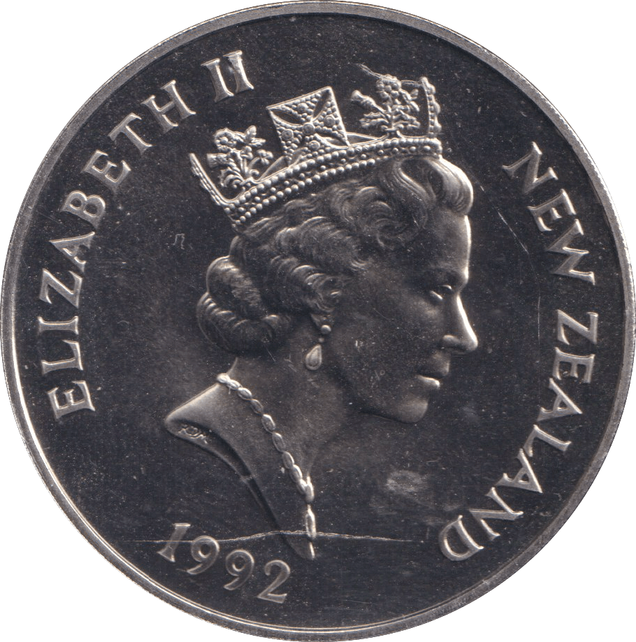 1992 FIVE DOLLAR NEW ZEALAND - WORLD COINS - Cambridgeshire Coins
