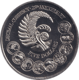 1992 FIVE DOLLAR NEW ZEALAND - WORLD COINS - Cambridgeshire Coins