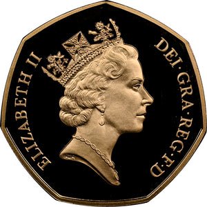 1992 GOLD PROOF 50P E.U. COUNCIL PRESIDENCY ( NGC ) PF 69 ULTRA CAMEO - NGC GOLD COINS - Cambridgeshire Coins