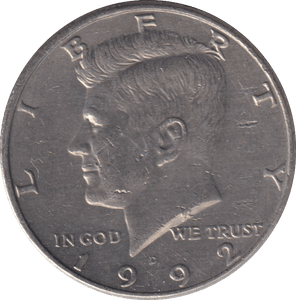 1992 HALF DOLLAR USA - WORLD COINS - Cambridgeshire Coins