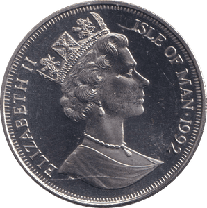 1992 ONE CROWN SIAMESE CAT ISLE OF MAN - WORLD COINS - Cambridgeshire Coins