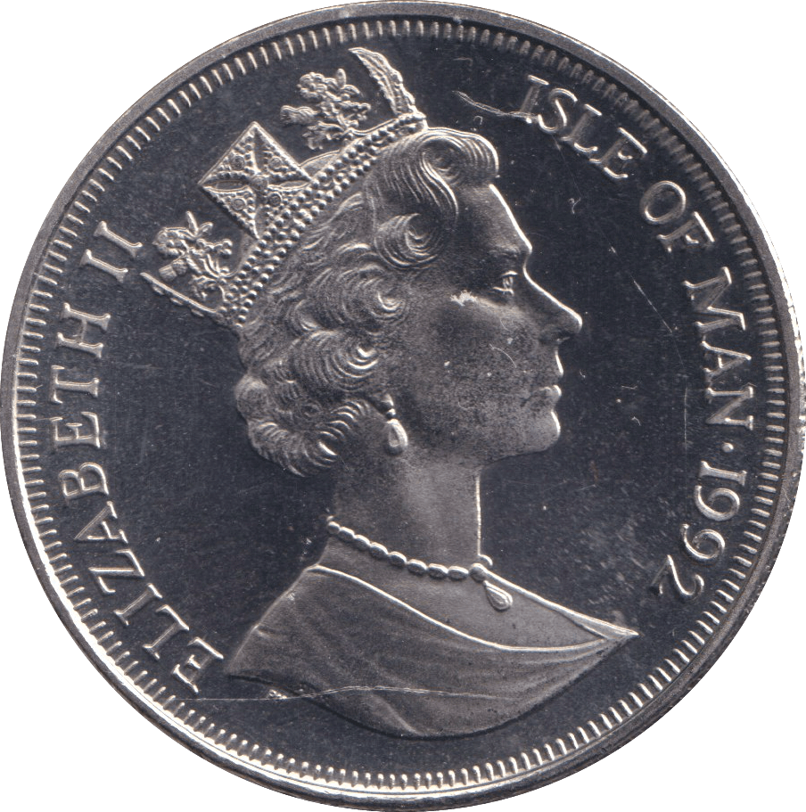 1992 ONE CROWN SIAMESE CAT ISLE OF MAN - WORLD COINS - Cambridgeshire Coins