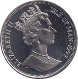 1992 ONE CROWN SIAMESE CAT ISLE OF MAN - WORLD COINS - Cambridgeshire Coins