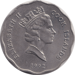 1992 ONE DOLLAR COOK ISLANDS - WORLD COINS - Cambridgeshire Coins
