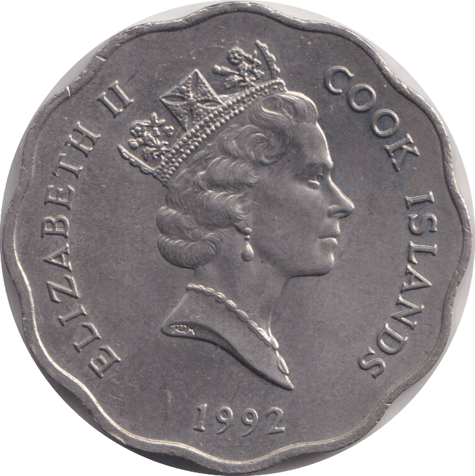 1992 ONE DOLLAR COOK ISLANDS - WORLD COINS - Cambridgeshire Coins