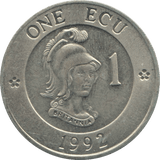 1992 ONE ECU UNITED KINGDOM - WORLD COINS - Cambridgeshire Coins